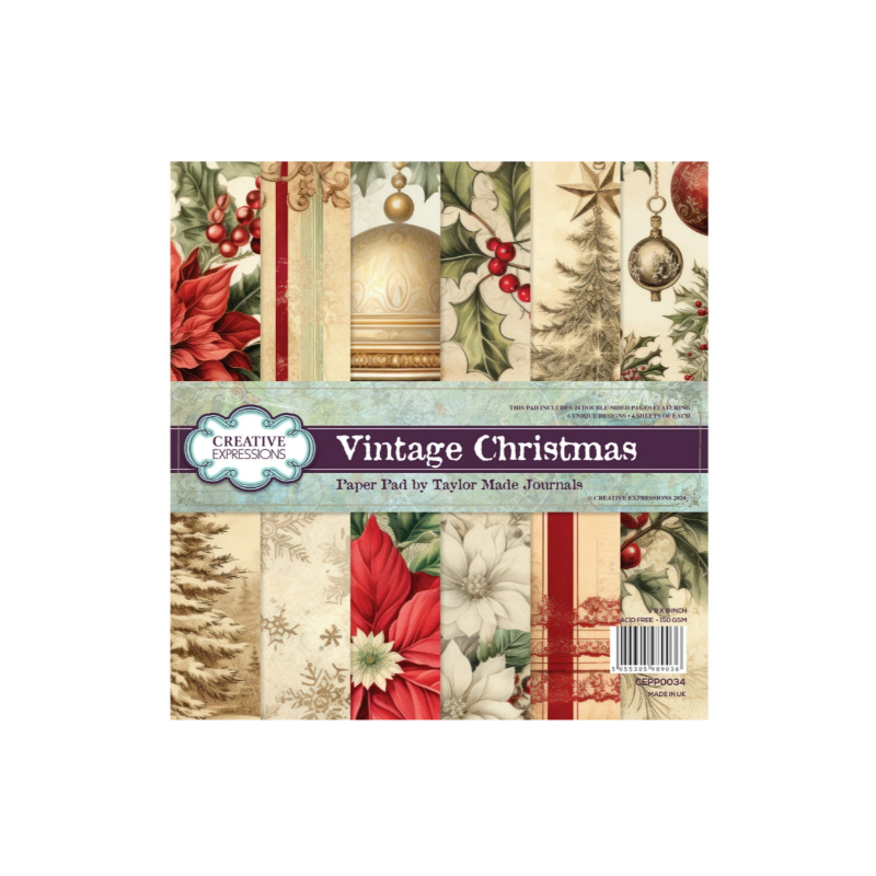 Creative Expressions • Taylor Made Journals Paper Pad Vintage Christmas
