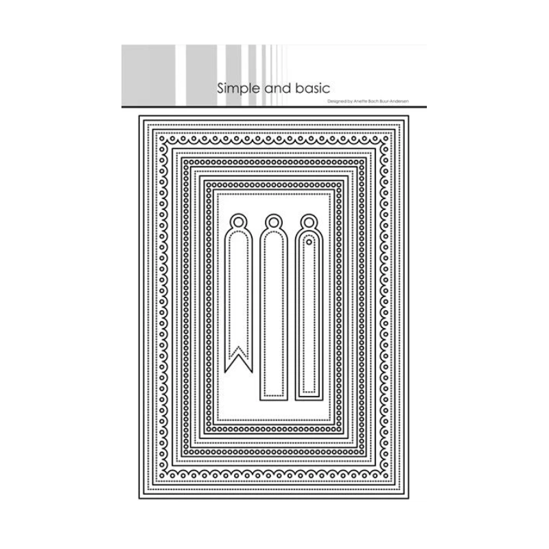 Simple and Basic die A5 Card Frames SBD407