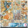 Ciao bella 12"x12" Espirit de Voyage Paper Pad  12/Pkg