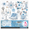 Ciao bella Elegance of Blue Fussy Cut Pad 6"x6" 24/Pkg