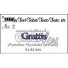 Crealies text die (SW) nr 01 Grattis 3,5 x 1 cm