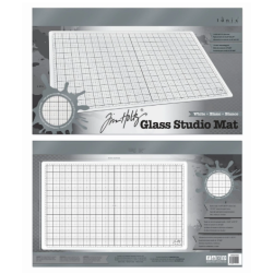Tonic Studios • Tim Holtz STOR Glass Studio Mat White 1912e
