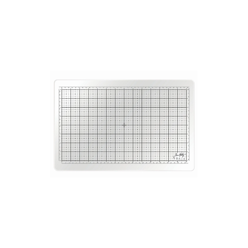 Tonic Studios • Tim Holtz TRAVEL Glass Studio Mat White 2634E