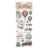 Stamperia Around the World Rub-On 4x8,5 Inch Balloons DFLRB32