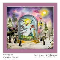 Lavinia Stamps Clear Stamps - Snowy Fir Tree Small LAV929
