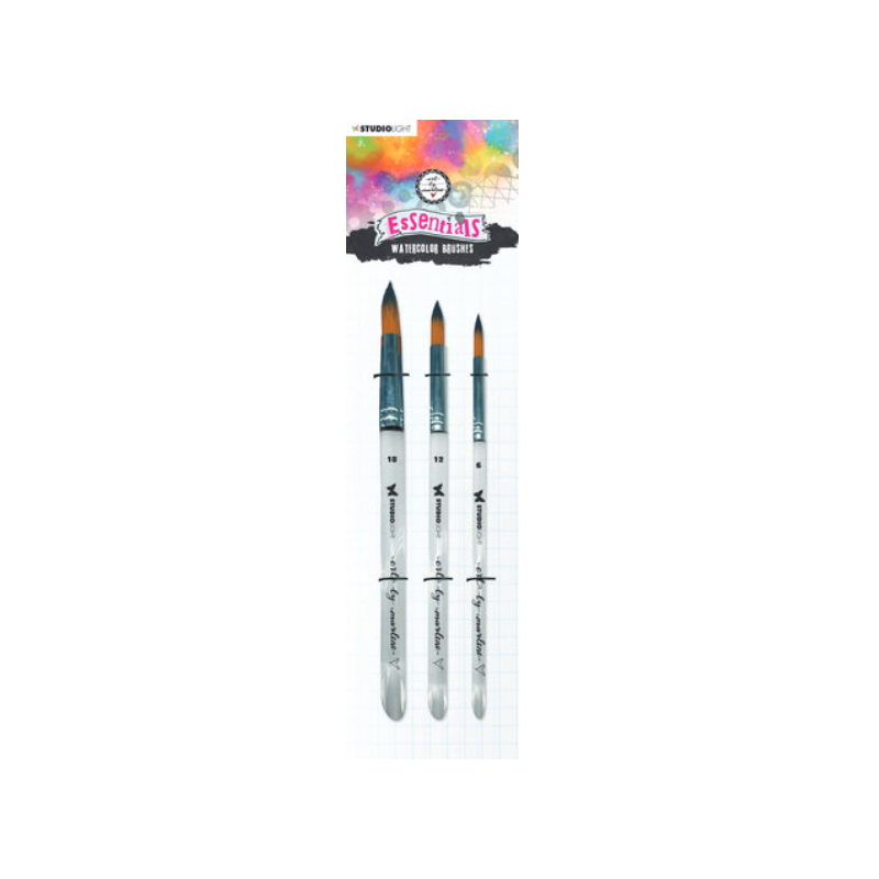 Studio light Essentials Watercolor Brushes (3pcs) (ABM-ES-BRUSH04