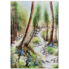 Lavinia Stamps Three Dancing Fairies LAV136a