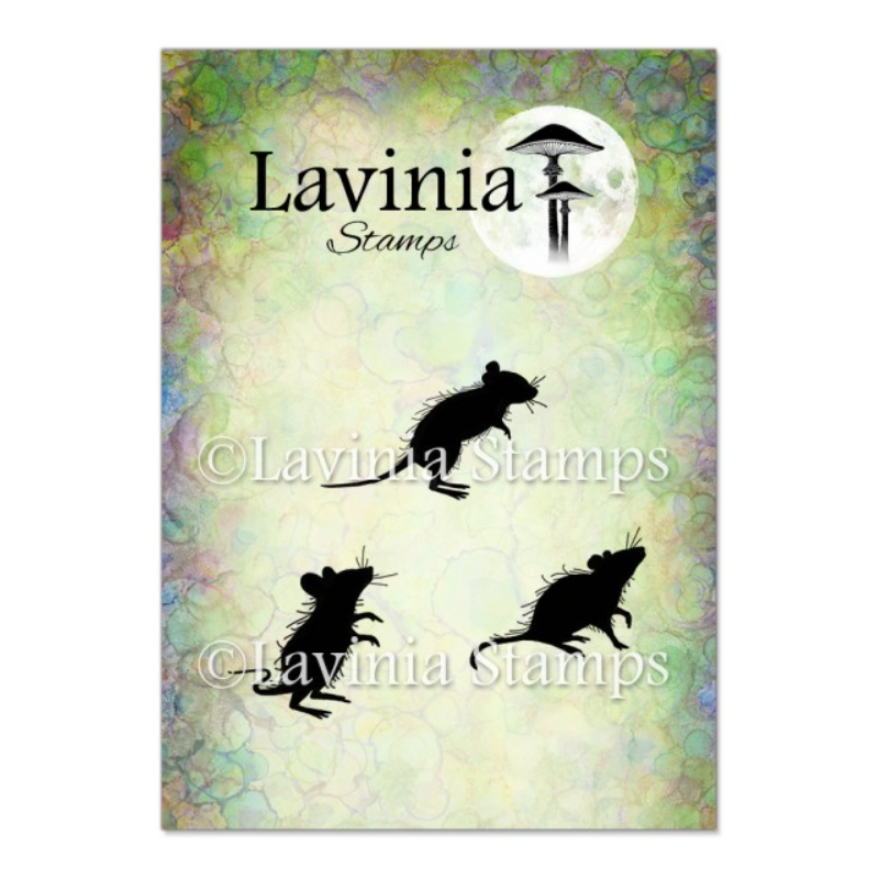 Lavinia stamps Three Woodland Mice LAV402
