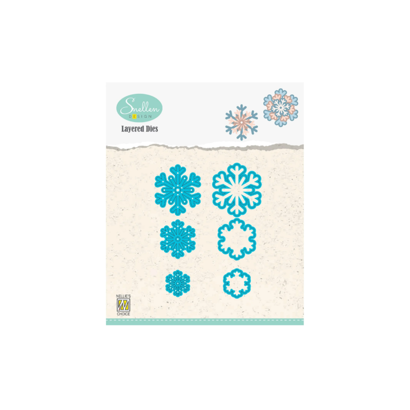 Nellie's Choice • Snellen Design Layered Dies Snowflakes 03