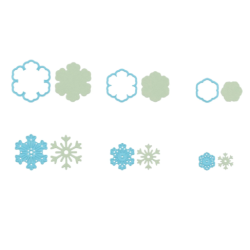 Nellie's Choice • Snellen Design Layered Dies Snowflakes 03