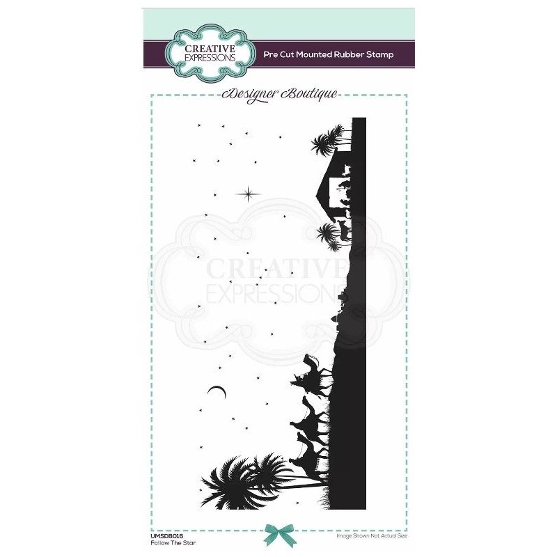Creative Expressions • Follow the star rubber stamp
