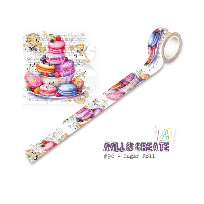 Aall and Create Washi Tape 25mm 10m Sugar Roll AALL-MT-096