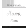 Simple and Basic Hot Foil Plate “Hurra" SBH002
