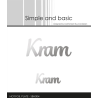 Simple and Basic Hot Foil Plate “Kram" SBH004