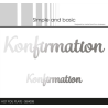 Simple and Basic Hot Foil Plate “Konfirmation" SBH008