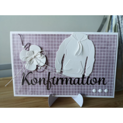 Simple and Basic Hot Foil Plate “Konfirmation" SBH008