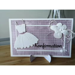 Simple and Basic Hot Foil Plate “Konfirmation" SBH008