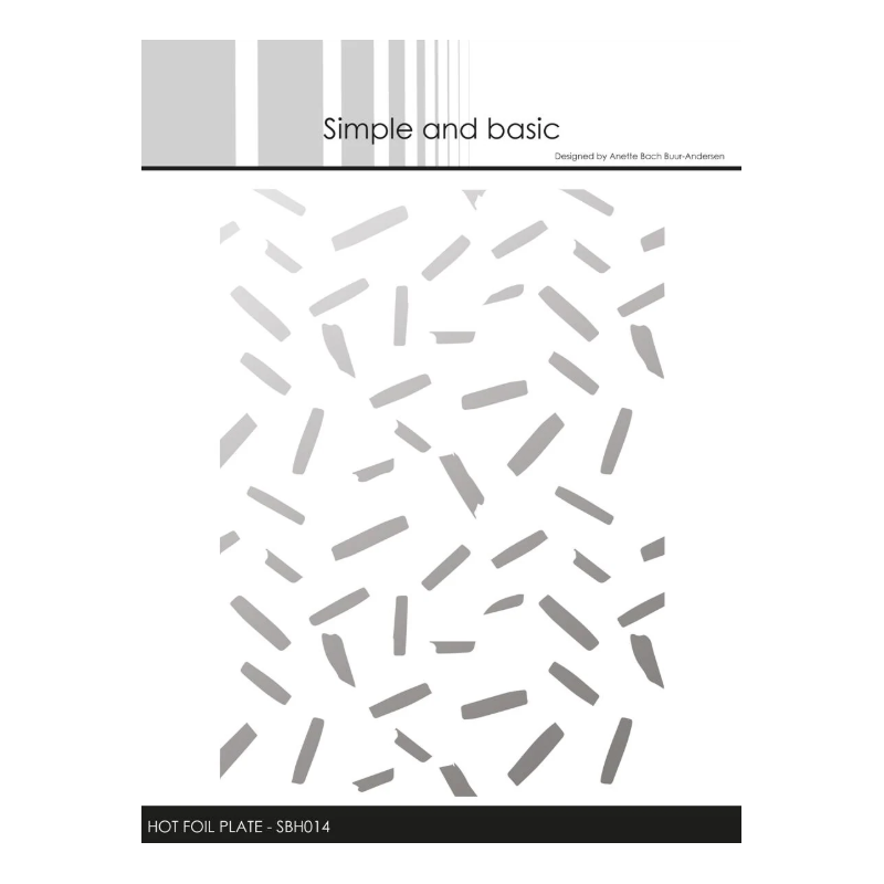 Simple and Basic Hot Foil Plate “Confetti" SBH014