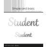 Simple and Basic Hot Foil Plate “Student" SBH021