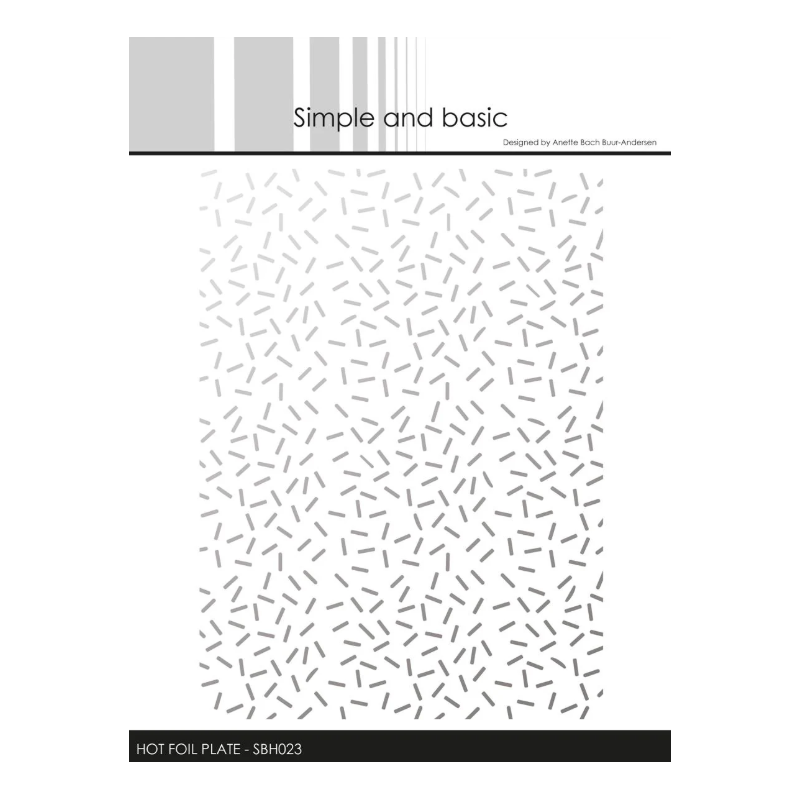 Simple and Basic Hot Foil Plate “Sprinkles" SBH023