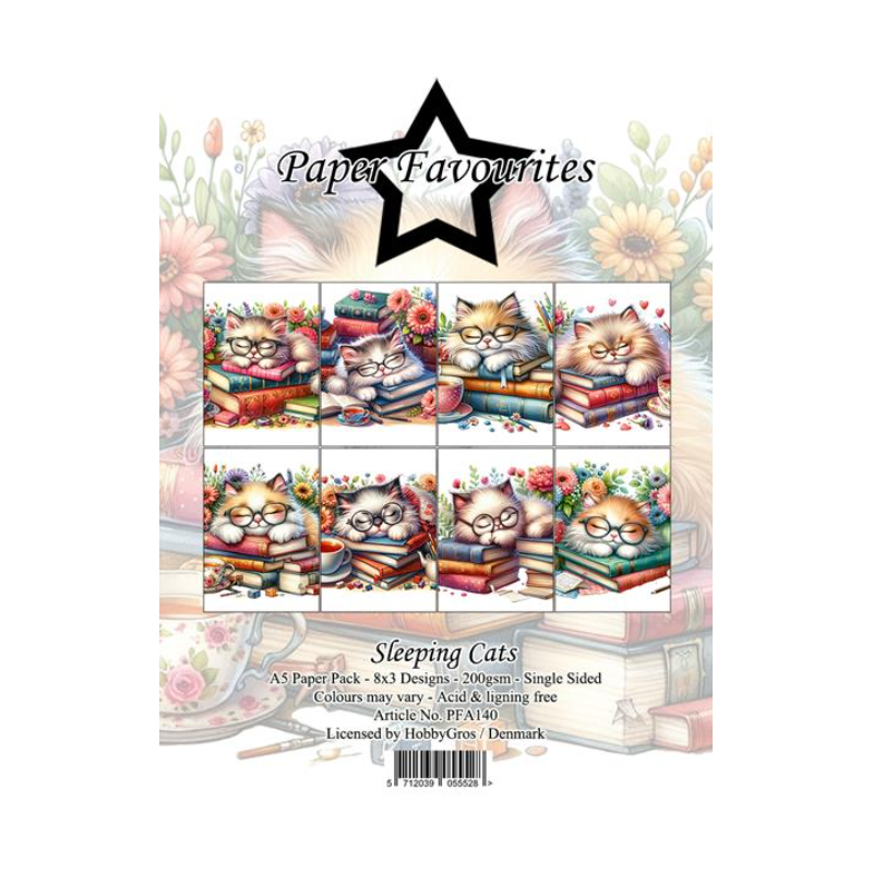 Paper Favourites Paper Pack "Sleeping Cats" PFA140