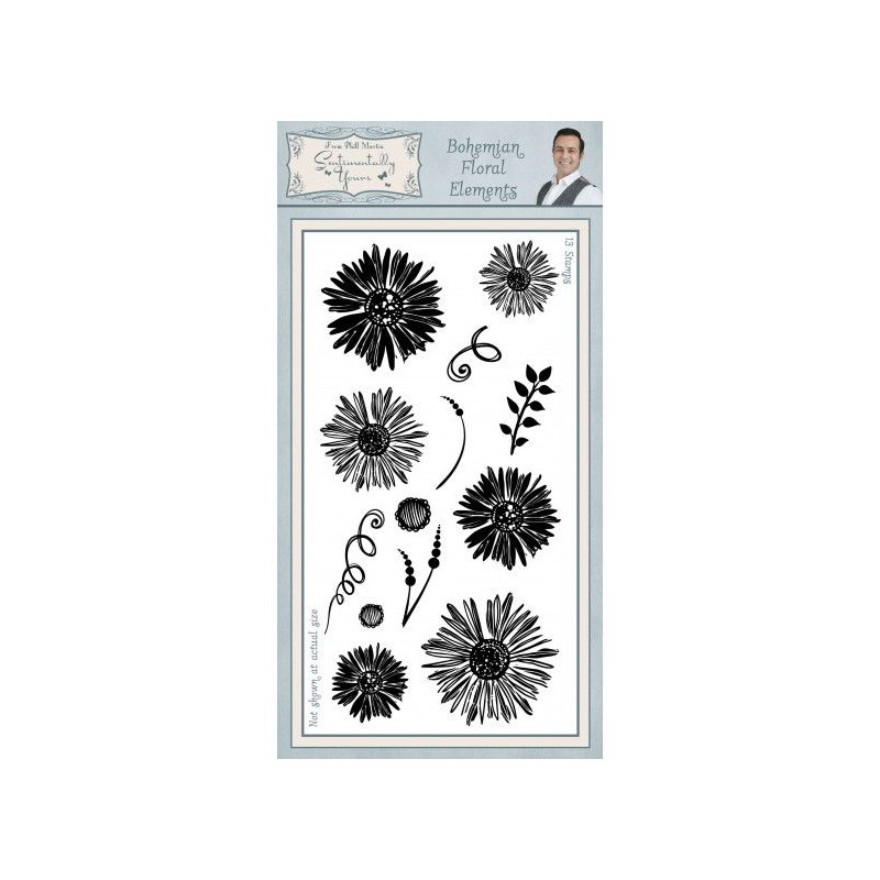 Creative Expressions • Sentimentally yours Bohemian clear stamp floral elements