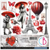 Ciao Bella Paris Je t’aime Fussy Cut Pad 6"x6"