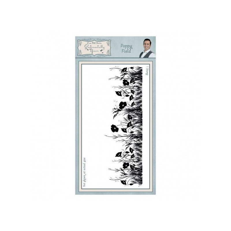 Creative Expressions • Sentimentally yours pre cut rubber stamp poppy field