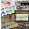 Ranger Tim Holtz Distress Watercolor Pencils Kit 6 (12pcs) (TDH83603