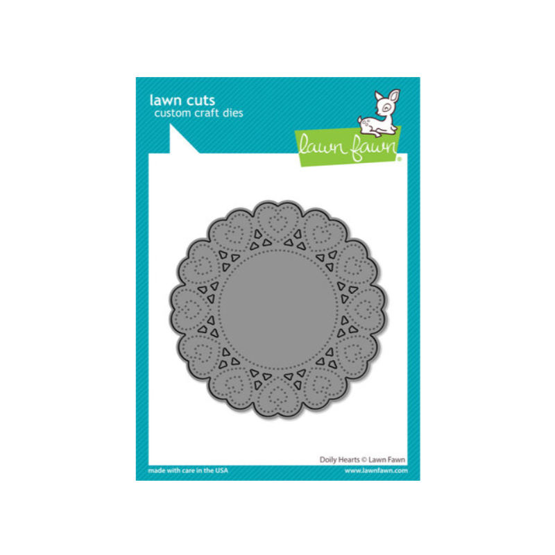 Lawn Fawn Doily Hearts Lawn Cuts Dies LF3612