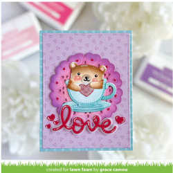 Lawn Fawn Doily Hearts Lawn Cuts Dies LF3612