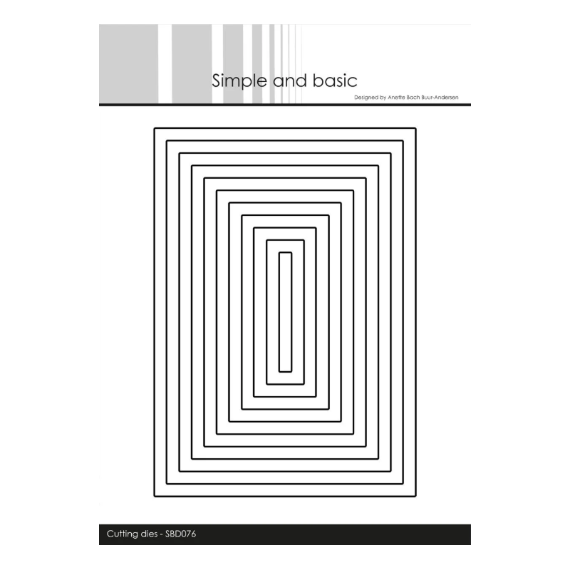 Simple and Basic die “Rectangles" SBD076