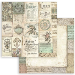 Stamperia Music 8x8 Inch Paper Pack SBBS118