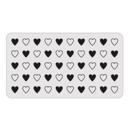 Sizzix 2D Texture Fades w/ Thinlits Die by Tim Holtz Vault Side Order Love Notes (1+8pcs) 666860