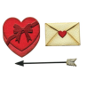 Sizzix 2D Texture Fades w/ Thinlits Die by Tim Holtz Vault Side Order Love Notes (1+8pcs) 666860