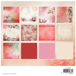 Studio Light 8X8 Love of My Life Design Paper Pad Backgrounds SL-LL-DPP274