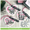 Lawn Fawn Stitched Happy Heart Geo Frame Add-On Lawn Cuts Dies LF3613