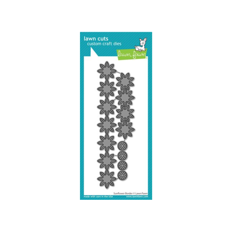 Lawn Fawn Sunflower Border Lawn Cuts Dies LF3528