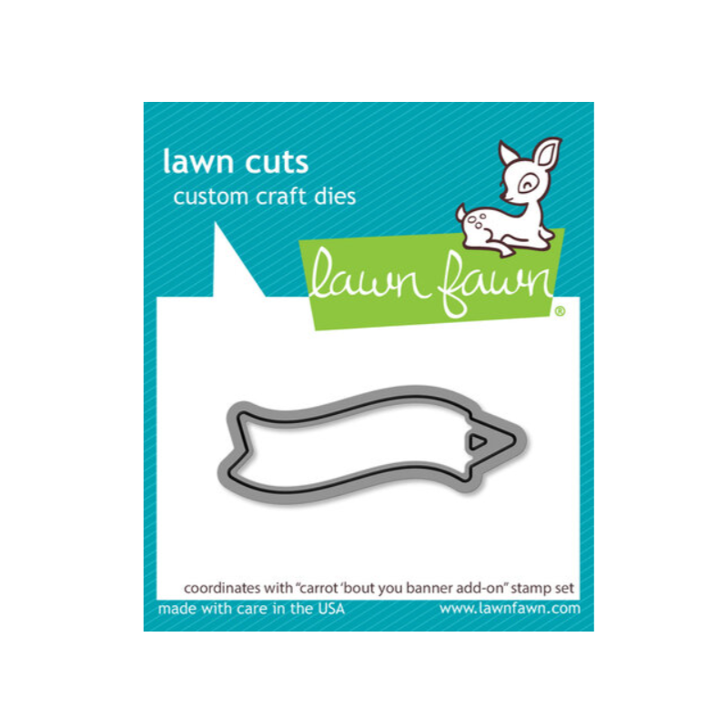 Lawn Fawn Carrot 'bout You Banner Add-On Lawn Cuts Dies LF3352
