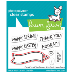Lawn Fawn Carrot 'bout You Banner Add-On Lawn Cuts Dies LF3352