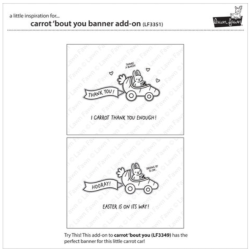Lawn Fawn Carrot 'bout You Banner Add-On Clear Stamps LF3351