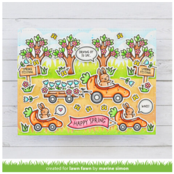 Lawn Fawn Carrot 'bout You Banner Add-On Clear Stamps LF3351