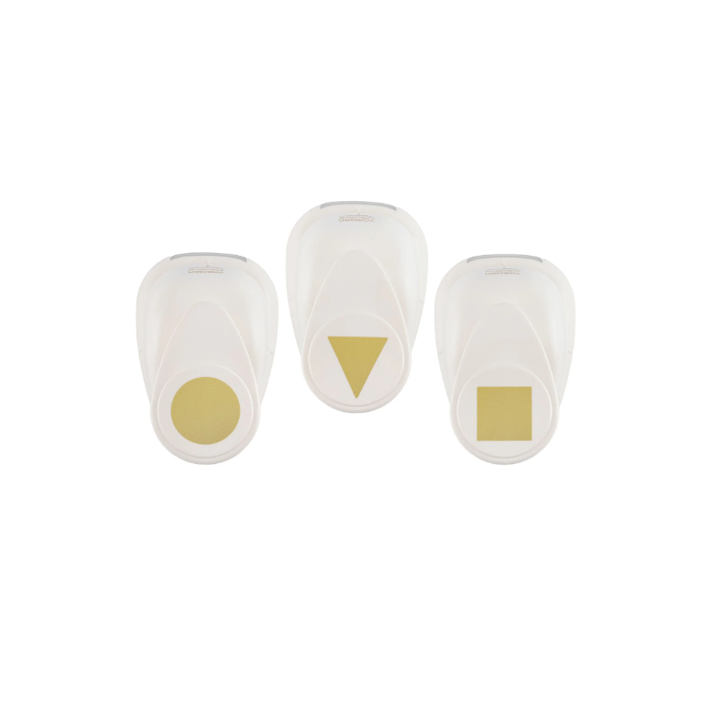 Vaessen Creative • Craft Punch Set Circle Square Triangle 3pcs