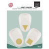 Vaessen Creative • Craft Punch Set Circle Square Triangle 3pcs