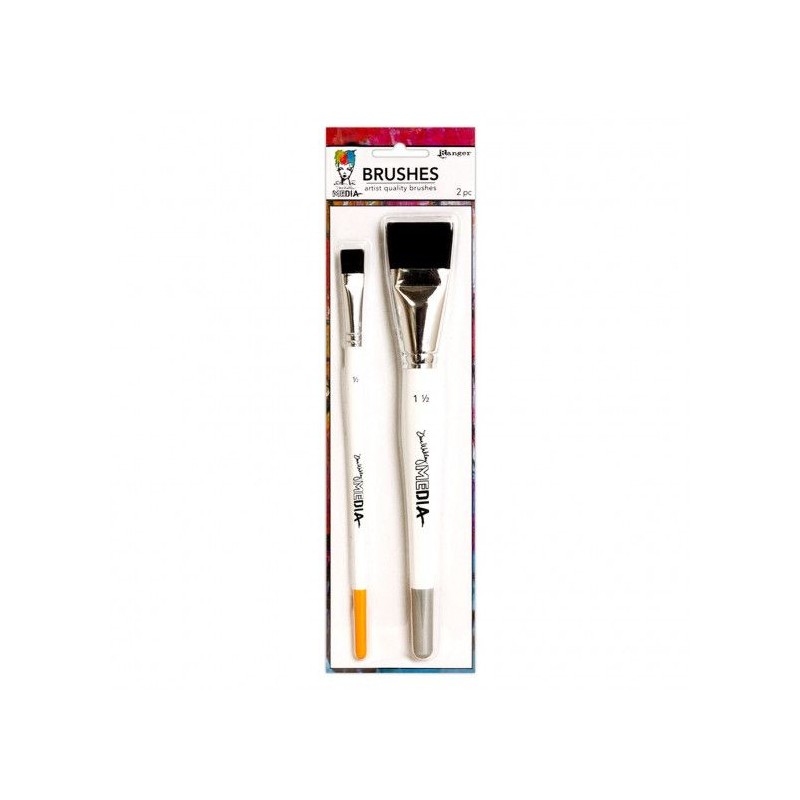 Ranger • Dina Wakley Bristle brush Penslar set 2pcs