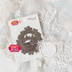 Craft&You Dies "Snowflakes Frame" CW304