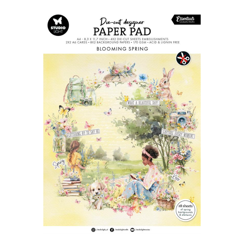 Studio Light Paper Pad "Die-Cut Paper Pad - Blooming Spring" SL-ES-DCPP272