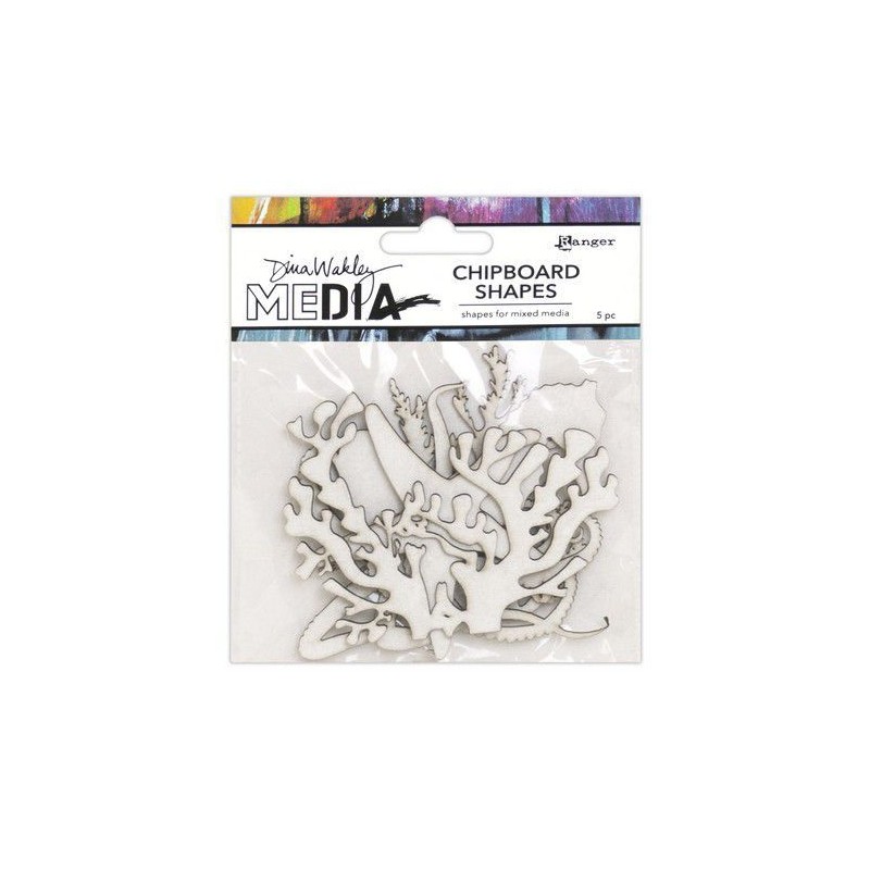 Ranger Dina Wakley MEdia Chipboard Shapes Ocean