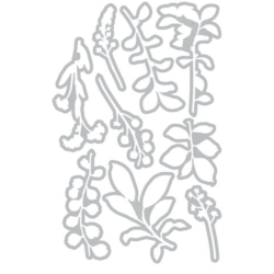 Sizzix Framelits Die by 49 and Market Fine Stems 02 (9pcs) 666810