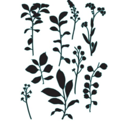 Sizzix Framelits Die by 49 and Market Fine Stems 02 (9pcs) 666810